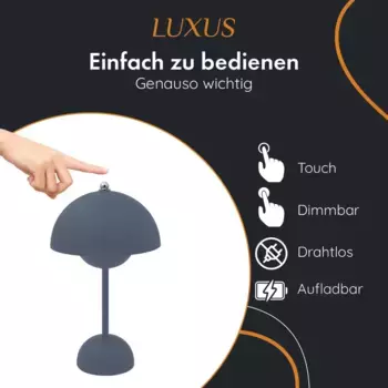 Настольная лампа LUXUS, серый