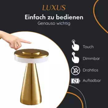 Настольная лампа LUXUS, золотой