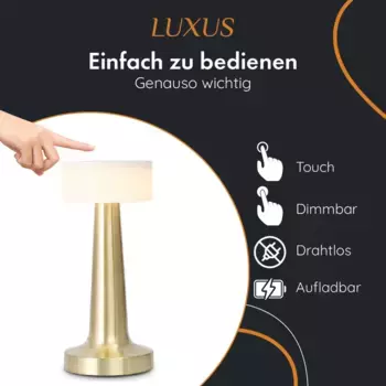 Настольная лампа LUXUS, золотой