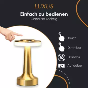 Настольная лампа LUXUS, золотой