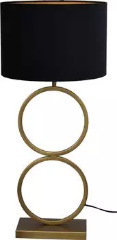 Настольная лампа masterlight Capri, 1 лампочка, бархат, черный, 78x37x37см