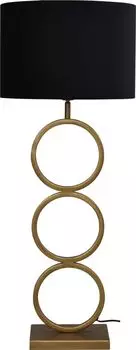 Настольная лампа masterlight Capri, 1 лампочка, бархат, черный, 92x37x37см