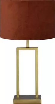 Настольная лампа masterlight Veneto, 1 лампочка, бархат, медь, 53x30x30см