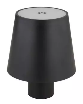 Настольная лампа на аккумуляторе Globo, 10,6x13 см, черный