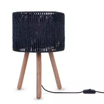 Настольная лампа настольная лампа прикроватная настольная лампа лампа для чтения абажур Boho E27 Paco Home, черный