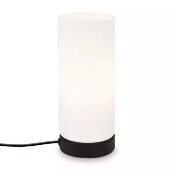 Настольная лампа Настольная лампа с кабелем-выключателем 1xE14 40Вт черный стекло-металл Briloner