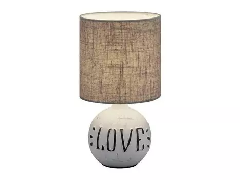 Настольная лампа настольная лампа торшер лампа Esna белый капучино 1x E14, R50661025 Reality Leuchten