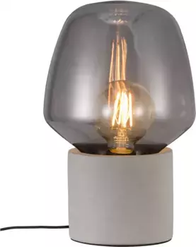 Настольная лампа Nordlux "Кристина", 1 лампочка, лампочка E27 | без лампочек, бетонный фундамент 20 см, Высота: 30 см, светло-серый