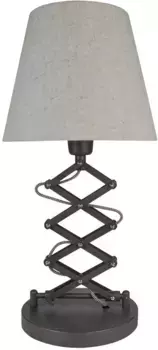 Настольная лампа nve "Adrienne", 1 лампочка, лампочка E27 | без лампы, регулируемый по высоте цоколь, E27 макс. 40 Вт, коричневый и натуральный 24,5 см, Высота: 86 см, коричневый