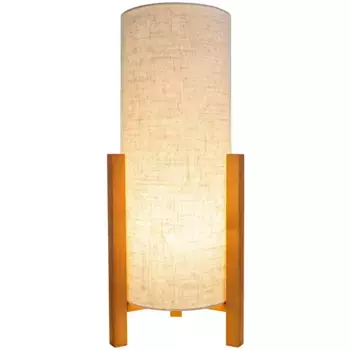 Настольная лампа nve «"MATILDA" H: лен 52 см, лампа E27 | без лампочки, длина кабеля: ок. 200 см/белый