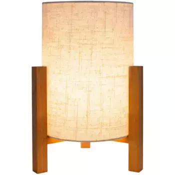 Настольная лампа nve «"MATILDA" H: лен 32 см, лампа E27 | без лампочки, длина кабеля: ок. 200 см/белый