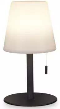 Настольная лампа Paco Home "JEN", светодиодная батарея, беспроводная, перезаряжаемая, ночной выключатель 16,5 см, Высота: 30 см, серый