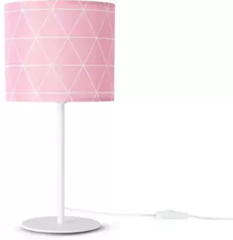 Настольная лампа Paco Home "Stella 401", 1 лампочка, лампочка E14 | без лампочки, ночное письмо …18см Skandi Diamonds высота 36,5см E14 18 см, Высота: 36,5 см, белый