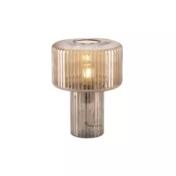 Настольная лампа Paul Neuhaus "FUNGUS", 1 лампочка, лампочка E27 | без лампочки, эксклюзив Е27, выключатель, шнуровой выключатель 25 см, цвет amber