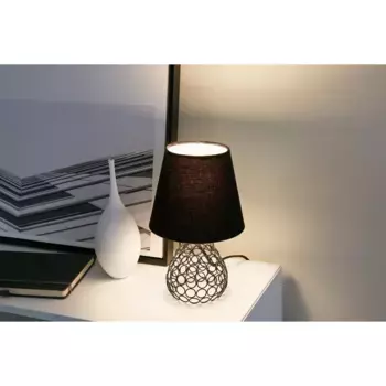 Настольная лампа Pauleen «Black Brilliance max20W черный 230В ткань/металл», 1 лампочка, лампочка E27 | без лампочки, Е27