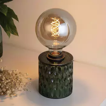 Настольная лампа Pauleen «Crystal Magic», 1 лампочка, лампочка E27 | без лампочки, E27, зеленый, стекло