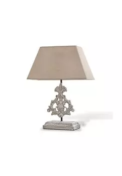 Настольная лампа Pome лен/античный белый Loberon, лен/античный белый