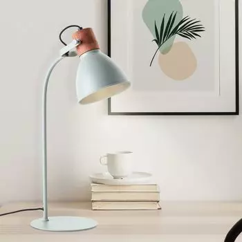 Настольная лампа, поворотная, 52 х 18 х 29 см, Е27, макс. 40 Вт, светло-зеленая. Lightbox, зеленый