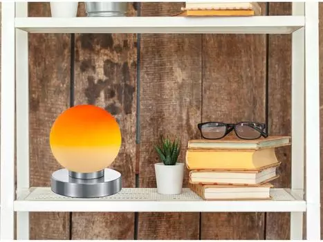 Настольная лампа PRINZ серебро/оранжевый R54011018 Reality Leuchten