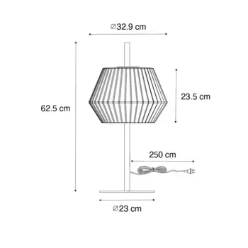 Настольная лампа QAZQA