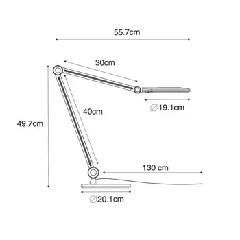Настольная лампа QAZQA, черный