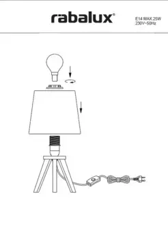 Настольная лампа Rabalux