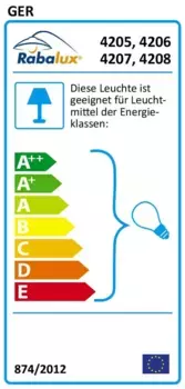 Настольная лампа Rabalux, белый