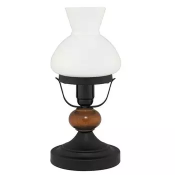 Настольная лампа Rabalux Petronel 1x E27 матовый черный, орех, белый, мультиколор