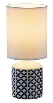 Настольная лампа Rabalux Sophie белая, с рисунком E14, белый