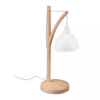 Настольная лампа Relaxdays с подвесным абажуром, светло-коричневый