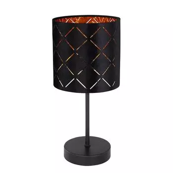 Настольная лампа, реплика танцев, бархат, черный, H 35 см etc-shop