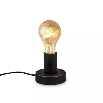 Настольная лампа ретро, винтажная настольная лампа, декоративный свет, гостиная, прихожая, Edison E27 черный B.K.Licht