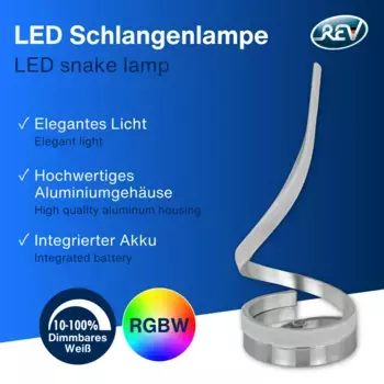 Настольная лампа REV, серебряный