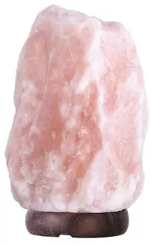 Настольная лампа Rock из соляного камня/коричневого дерева Высота: 22см со встроенным выключателем Rabalux, оранжевый