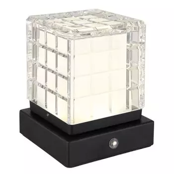 Настольная лампа с беспроводной батареей и сенсорным диммером, настенная лампа, настольная лампа с регулируемой яркостью, черная bmf-versand