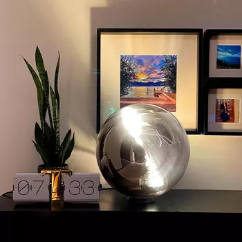 Настольная лампа s.luce, 40x40 см, антрацит