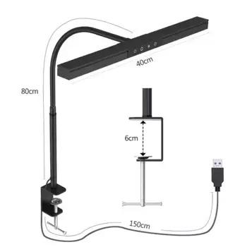 Настольная лампа SERBASIC, черный