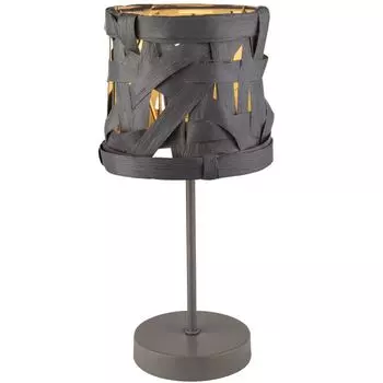 Настольная лампа, серый текстиль, высота 35 см, САЛЬВАДОР etc-shop