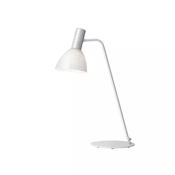 Настольная лампа Sompex Blanco, белый металл, белое стекло, высота ок. 60 см.