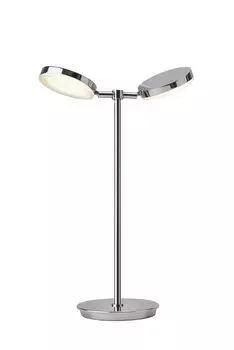 Настольная лампа Sompex Konge chrome 2x5W LED 40см [EEK A] 78040