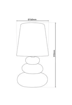 Настольная лампа STONEY с E14 Nve Leuchten, синий