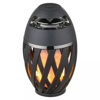 Настольная лампа светодиодная, эффект огня, динамики, 16,5 см, СТРИМ etc-shop, серый