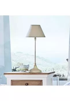 Настольная лампа Swindon бежевый/античный белый Loberon, бежевый/античный белый
