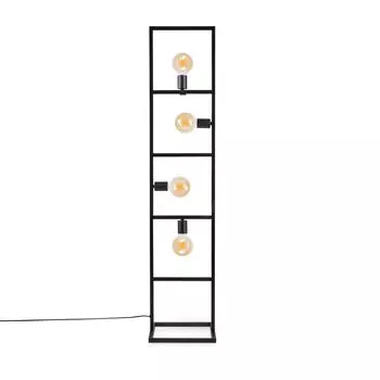 Настольная лампа торшер винтаж E27 гостиная промышленный дизайн современный светодиодный ретро Paco Home, черный