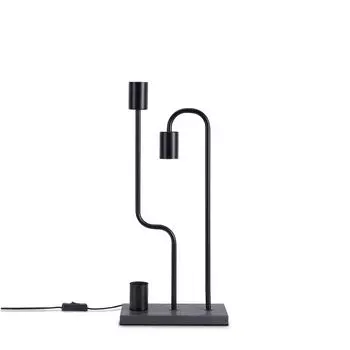 Настольная лампа торшер винтаж E27 гостиная промышленный дизайн современный светодиодный ретро Paco Home, черный