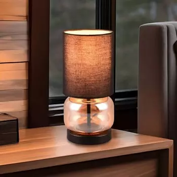 Настольная лампа Trio Elio, черный матовый