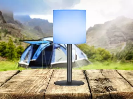 Настольная лампа, уличный светильник, Лесина | 1x светодиод 1,5 Вт антрацитовый/белый аккумуляторный светильник IP44 FHL easy