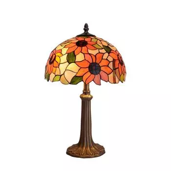 Настольная лампа Viro Diamond Colorful Zinc 30 x 50 x 30 см Blomster, мультиколор