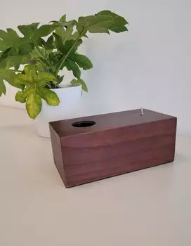 Настольная лампа *WOODY* в стиле ретро из красного дерева Trango