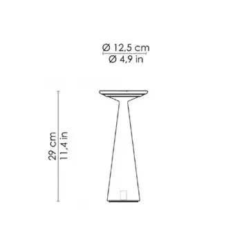Настольная лампа Zafferano, белый